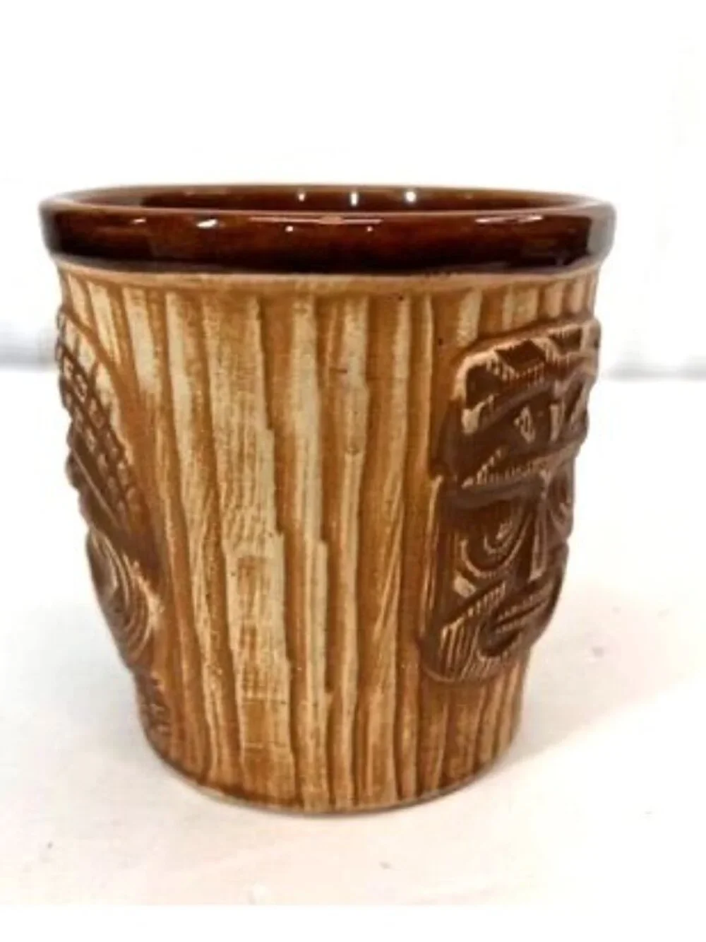 Vintage The Islander Three Face Bucket Mug, OMC JAPAN